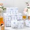 50 Pcs 3x3x3’’ Blue Floral Paper Gift Boxes – Chinoiserie Hydrangea Party Favor Boxes for Wedding, Birthday, Bridal Shower, Candy & Small Gifts (Blue)